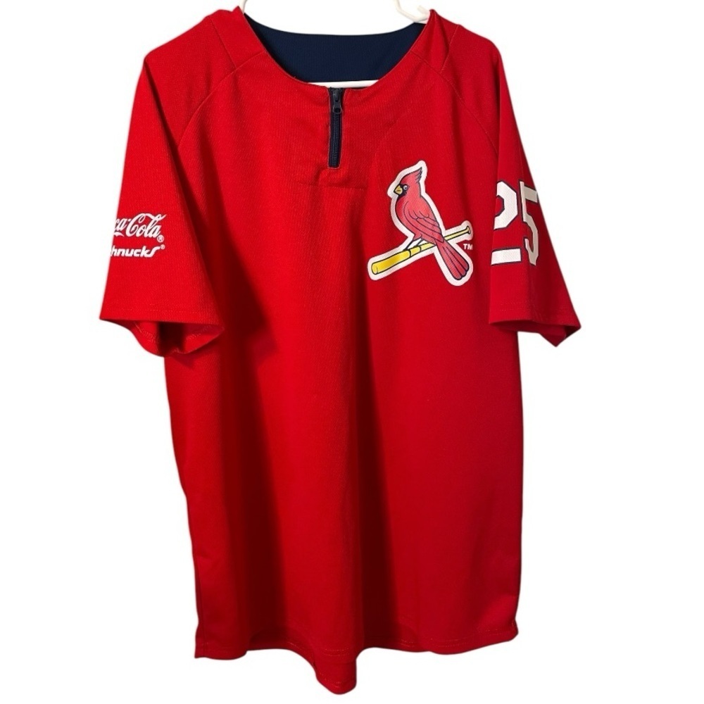 St. Louis Cardinals #25 Pujlos Warm Up Jersey Sz XL